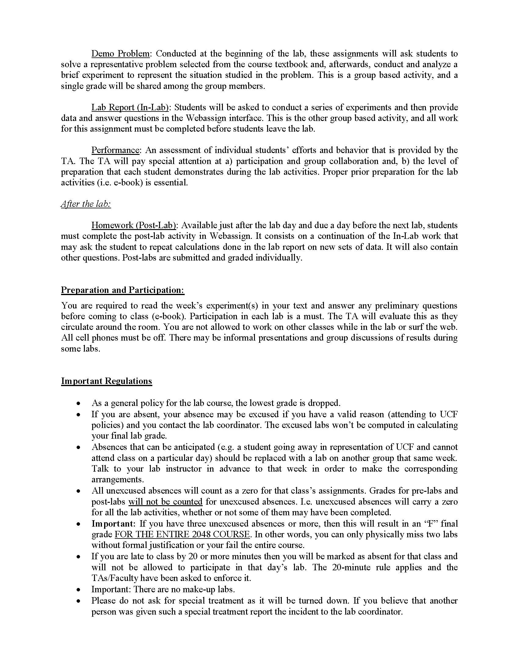 PHY2048L Section 0211 Syllabus page 2
